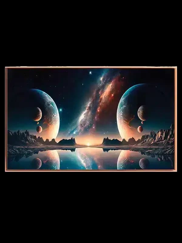 Kosmisk Solopgang Over Spejlsø