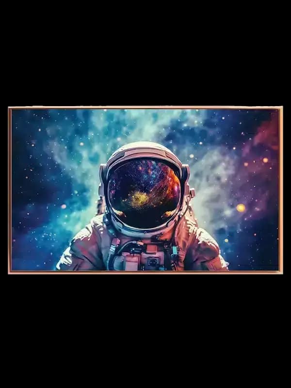 Grafisk Astronaut med Galaksevisir