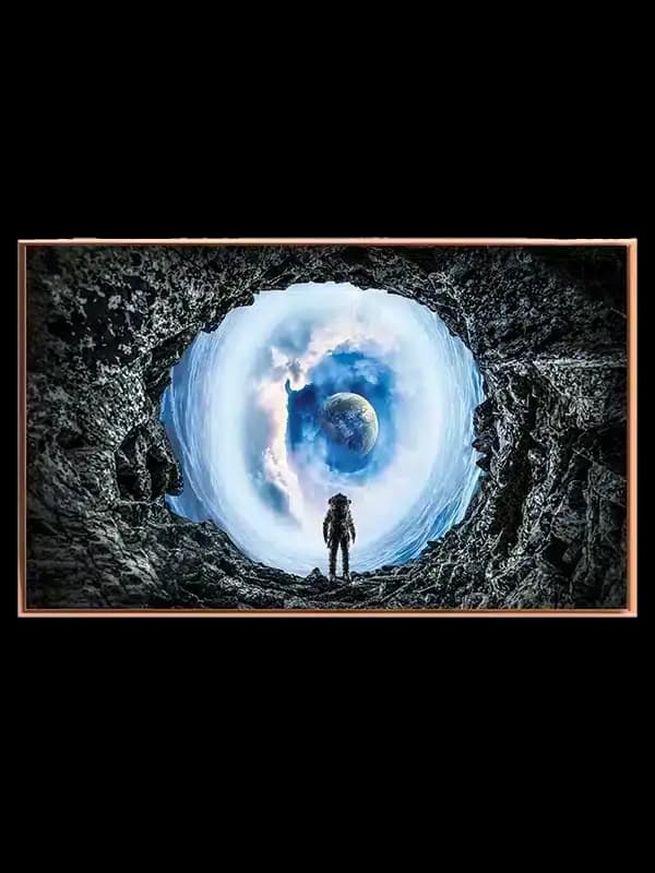 Grafisk Astronaut ved Himmelportal