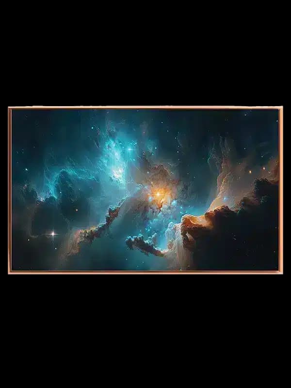 Turkis Nebula med Stjernelys
