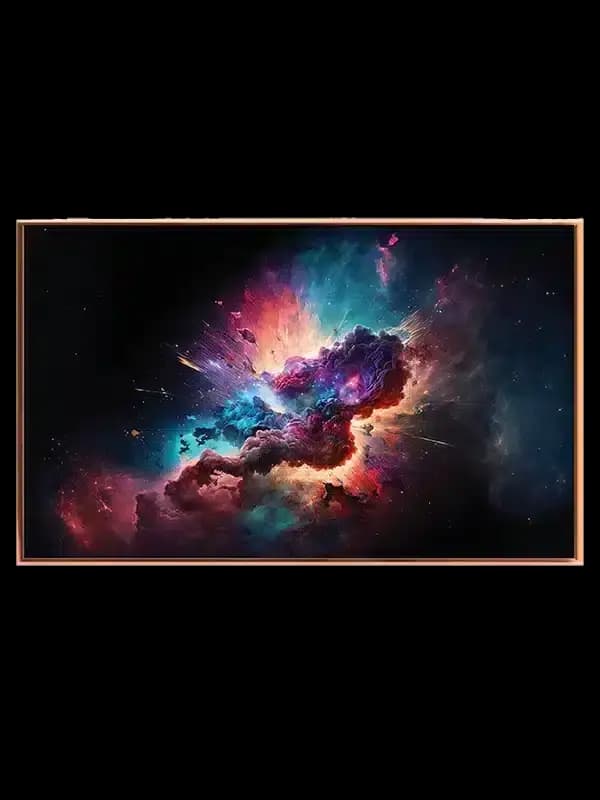 Kosmisk Eksplosion i Neonfarver
