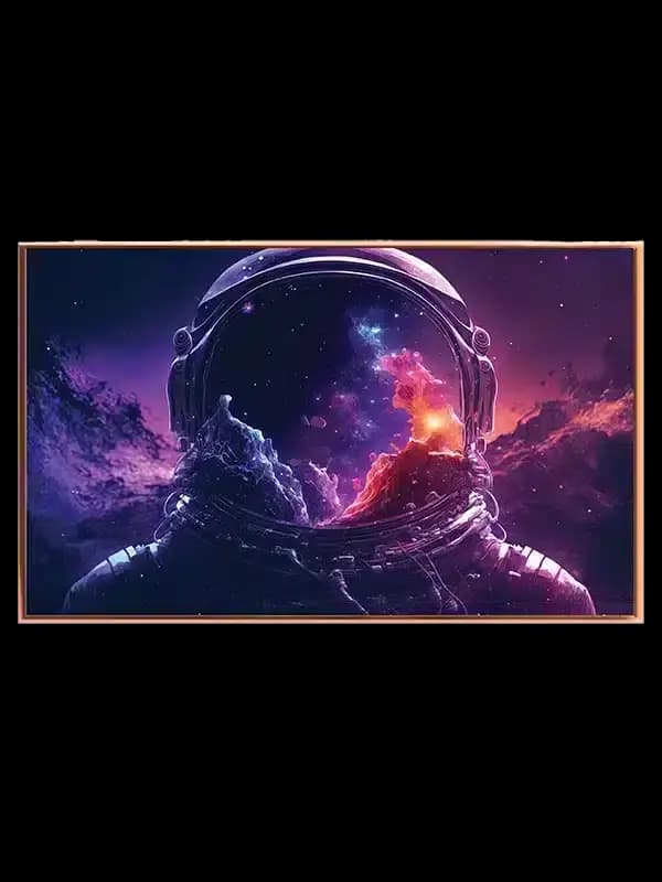 Astronaut Hjelm med Nebula