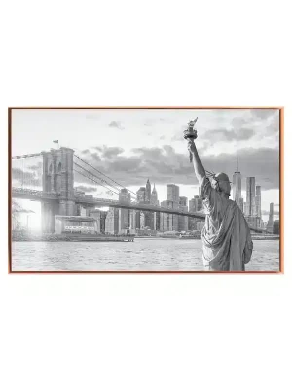 Frihedsgudinden ved Brooklyn Bridge