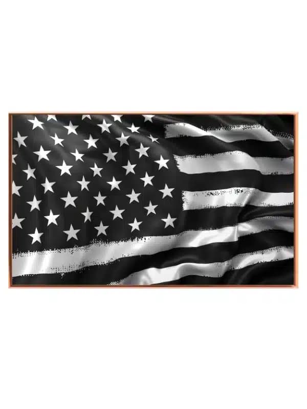 Sort Hvidt Amerikansk Flag