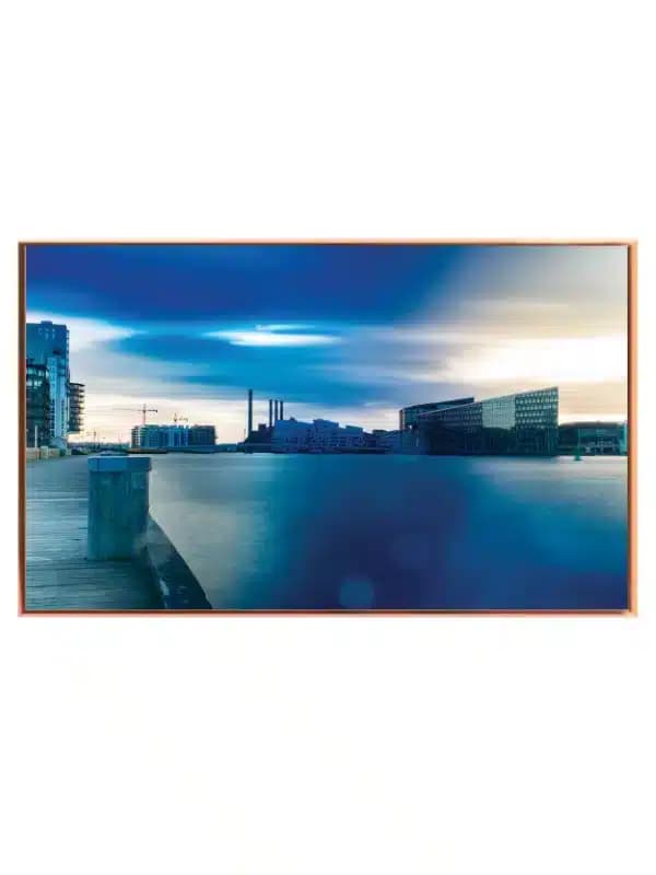 Urban Waterfront Evening Scene