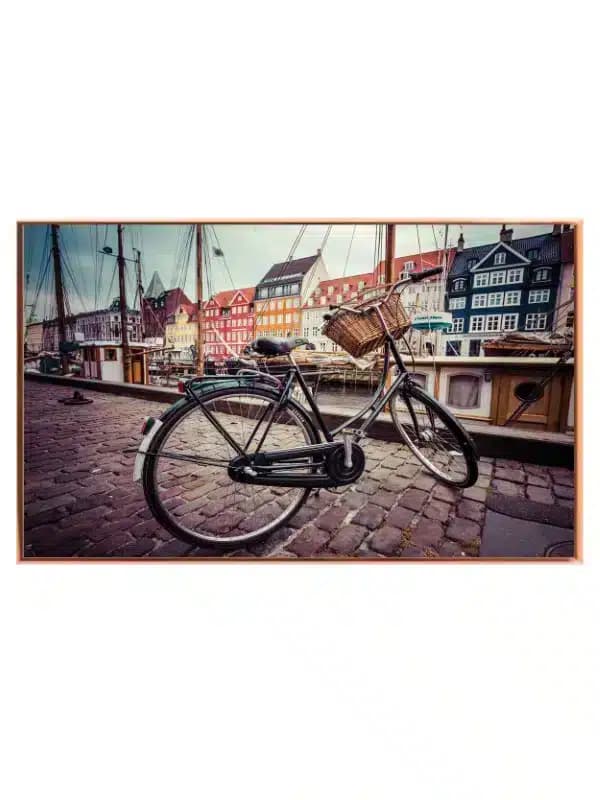 Vintage Bicycle By Waterfront