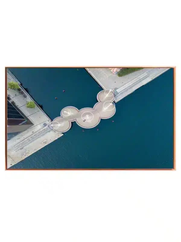 Aerial View Circular Bridge
