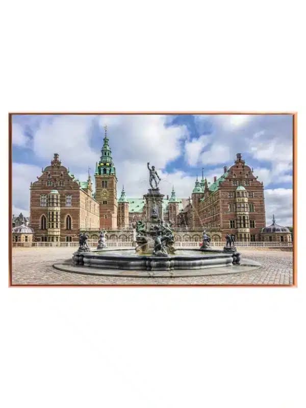 Historic Castle With Fountain