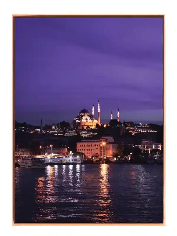 Istanbul Night Skyline View