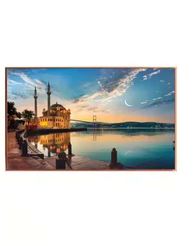 Solnedgang Over Vandet I Istanbul