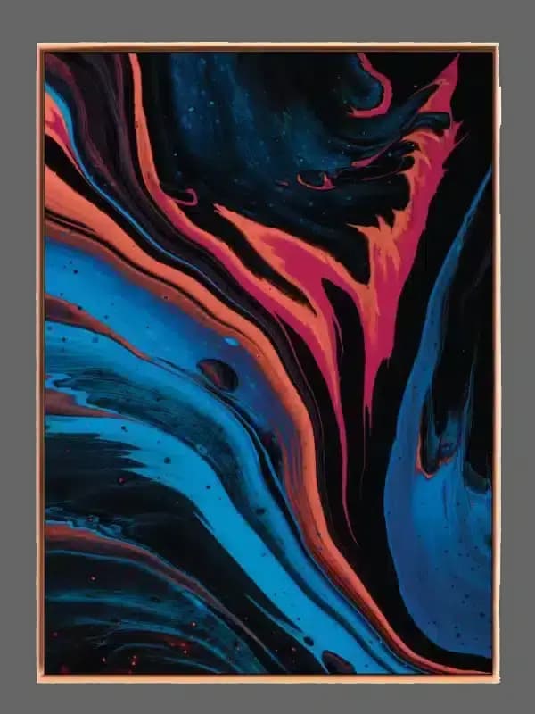 Neon Flow Veins Plakat
