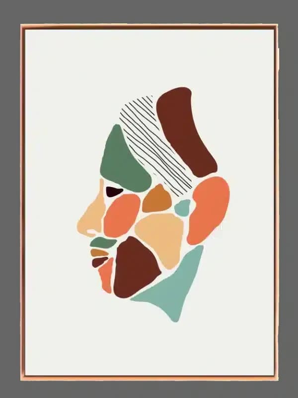 Fragmented Profile Plakat