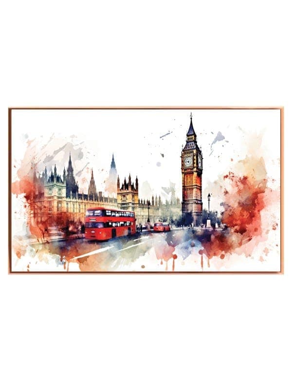 London Cityscape Watercolor Art