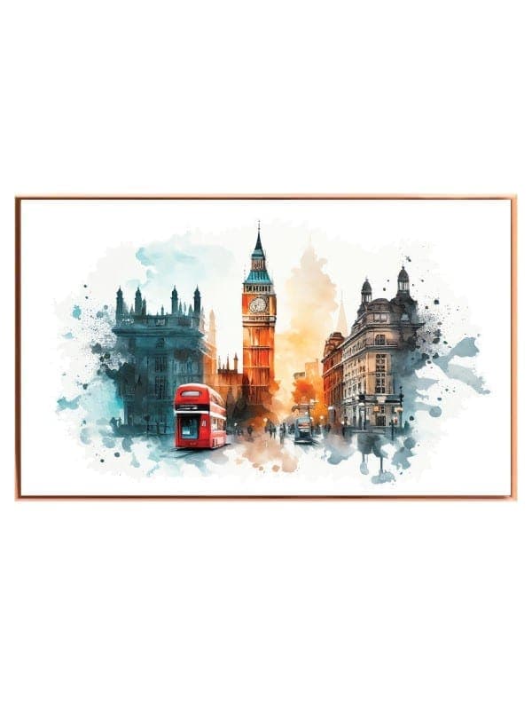 London Cityscape Watercolor Art