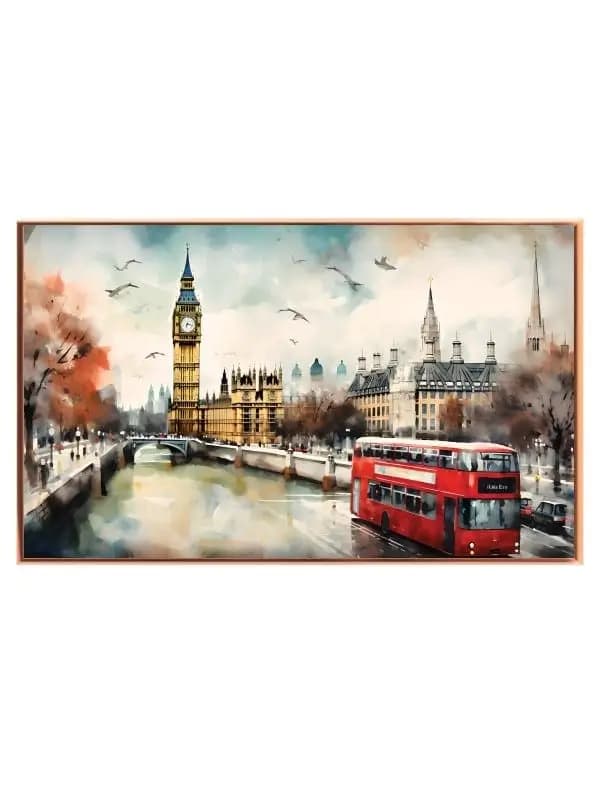 London Cityscape With Bus