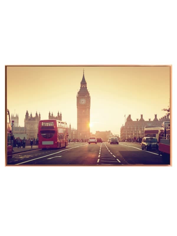 London Street At Sunset