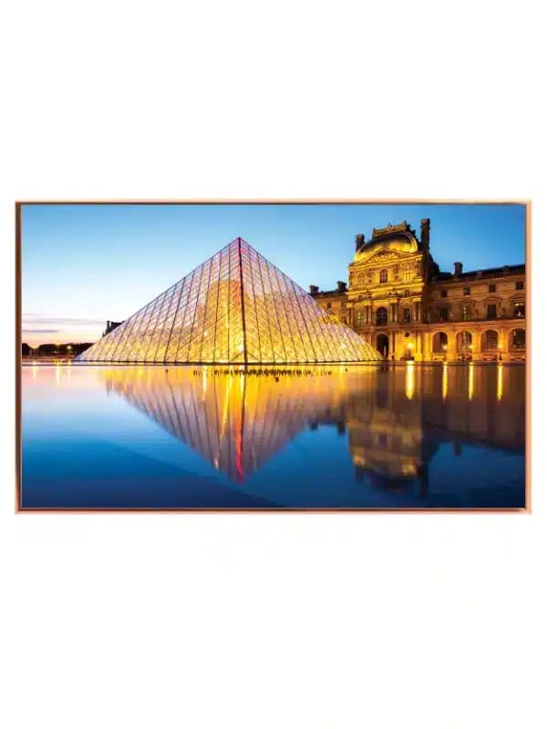 Illuminated Glass Pyramid Paris