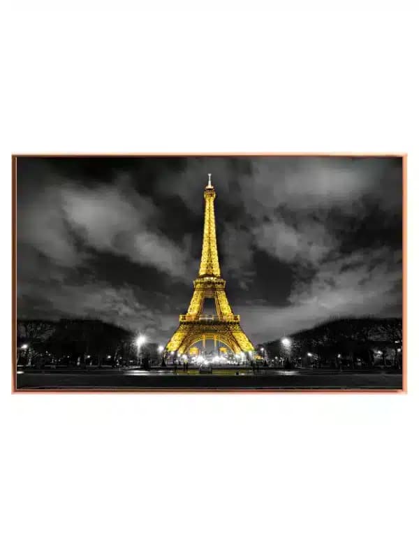 Golden Eiffel Tower Night