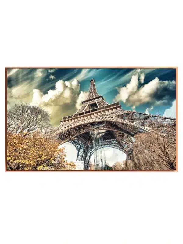 Eiffel Tower Under Dramatic Sky