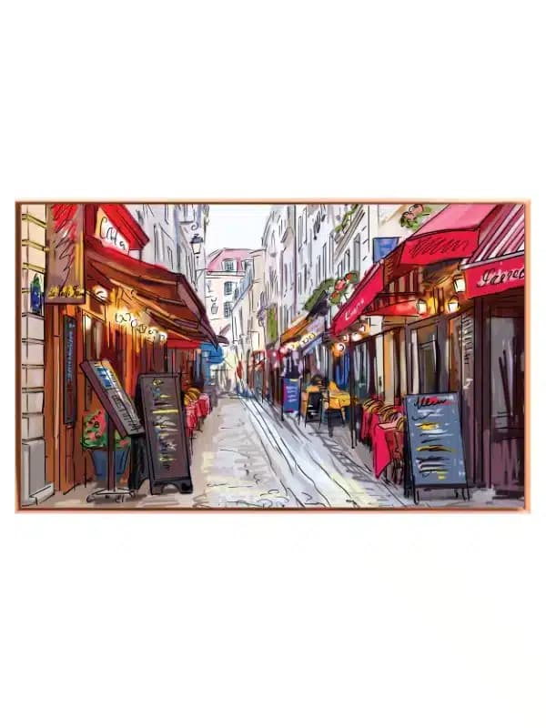 Paris Street Cafe Scene