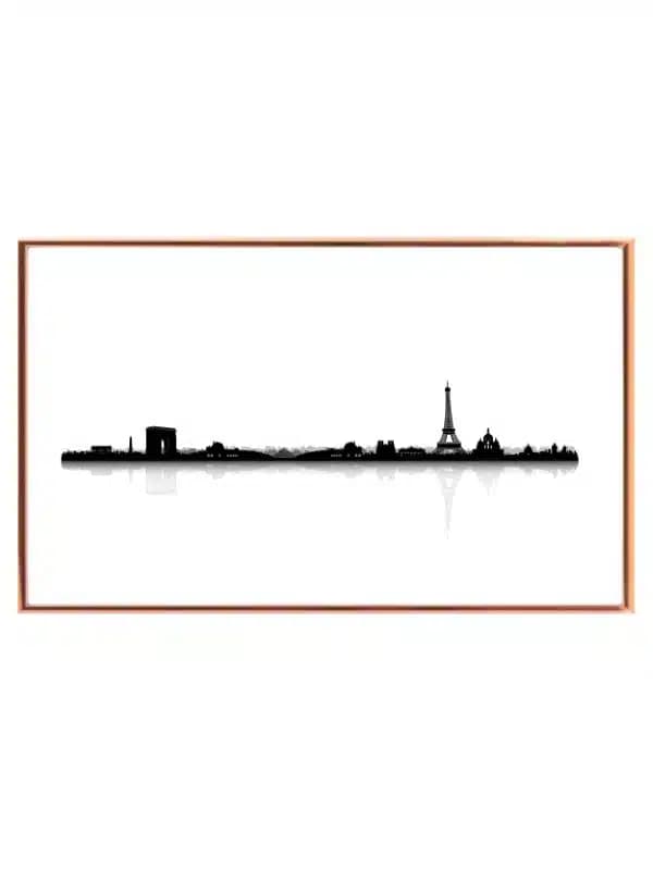 Paris Skyline Silhouette Print