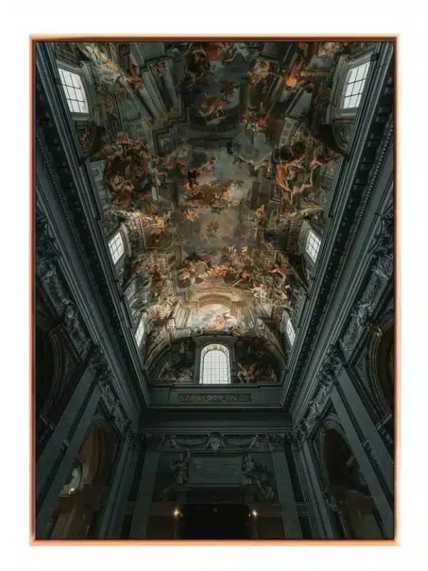 Intricately Painted Church Ceiling