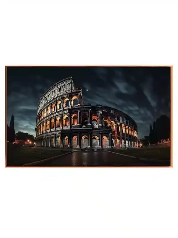 Colosseum At Night Light