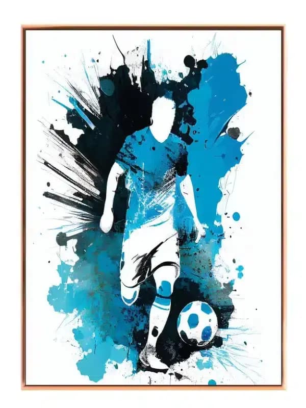 Fodboldens Dynamiske Farvesplash