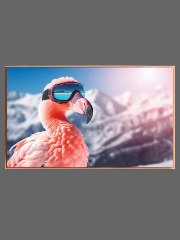 Flamingo på Eventyr i Sneen