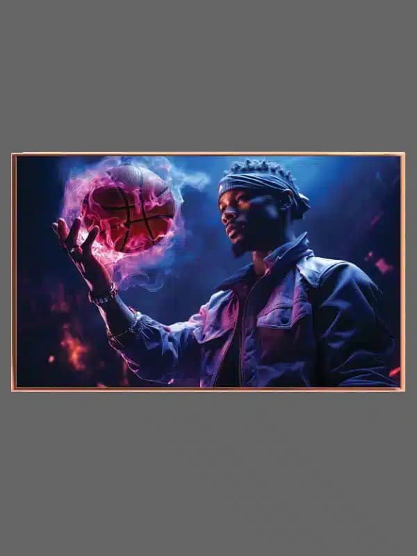 Magisk Basketball i Neonlys