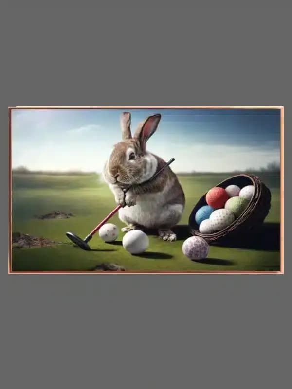 Kaninens Golf-eventyr i Farver