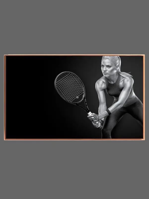 Tennisdrømme i Sort-Hvid Action