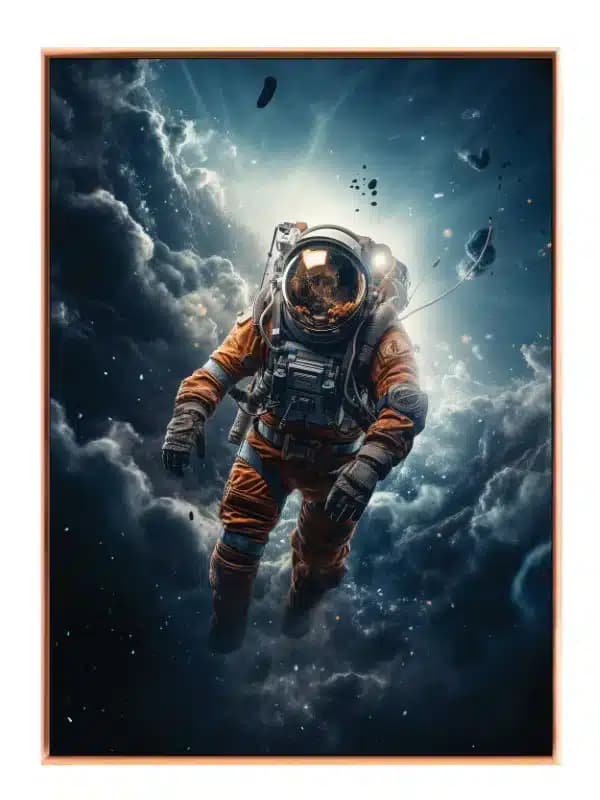 Astronaut i Kosmisk Skyhav