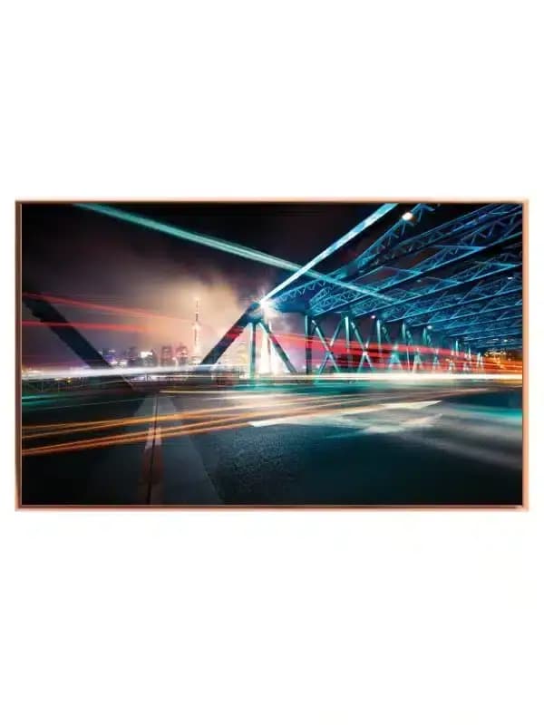 Grafisk Lysstriber på Stålbro