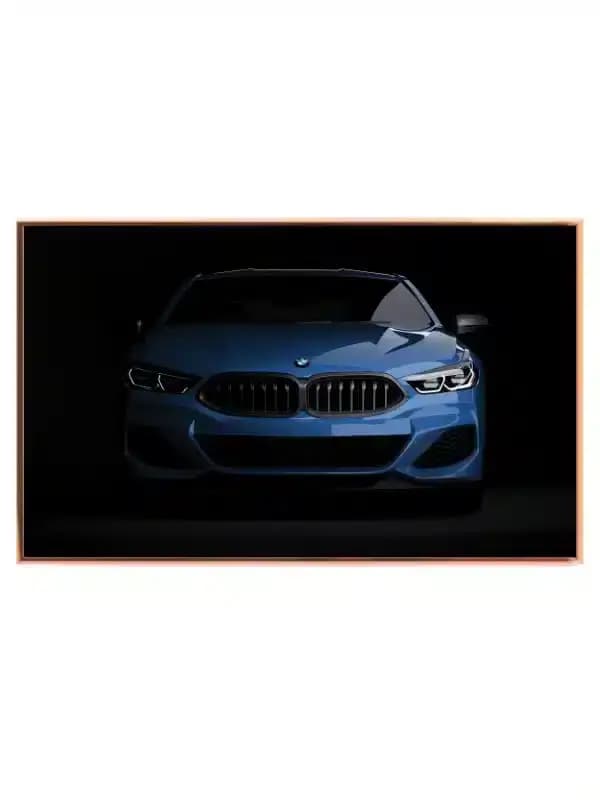 Blå BMW Forside
