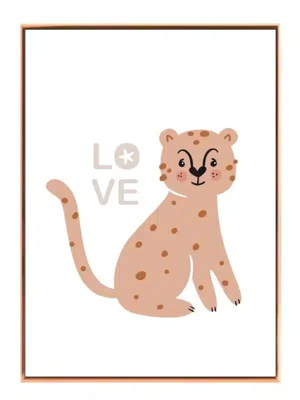 Playful Spotted Cheetah Plakat