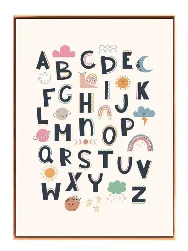 Playful Alphabet Adventure Plakat