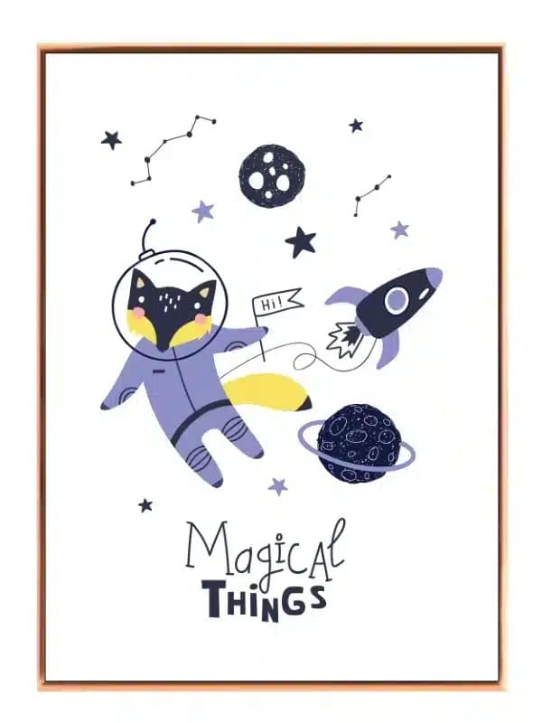 Magical Fox Space Adventure Plakat