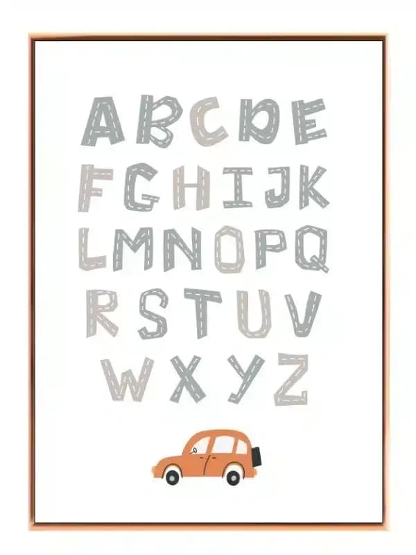 Playful Road Alphabet Plakat