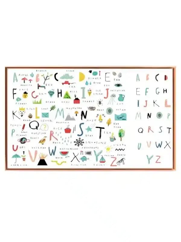 Playful Alphabet Adventure ABC Plakat