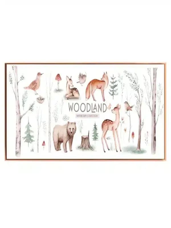 Gentle Woodland Animal Friends Animals Plakat