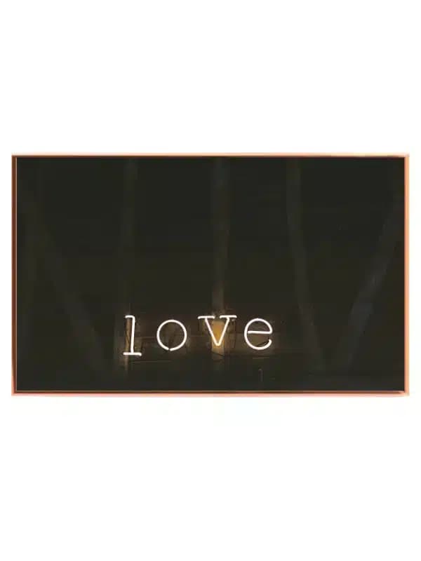 Neonskilt ord med typografi lys skygger