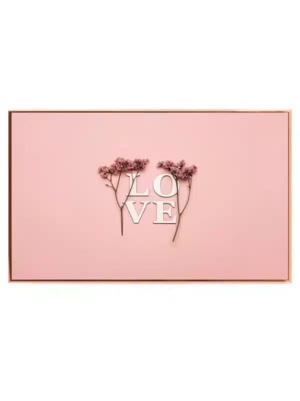 Ord blomster stilke baggrund med typografi