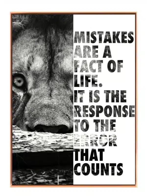 Mistakes Shape Strength Plakat