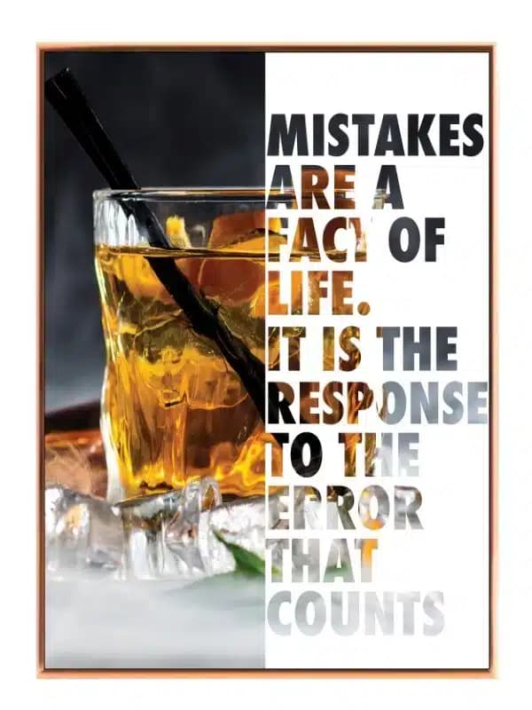 Mistakes Define Progress Plakat