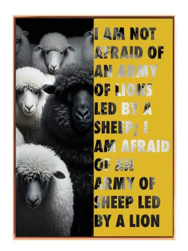 Lederskab Kræver Mod Plakat
