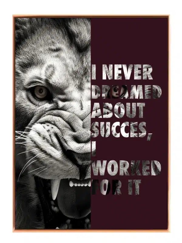 Arbejd For Din Succes Plakat