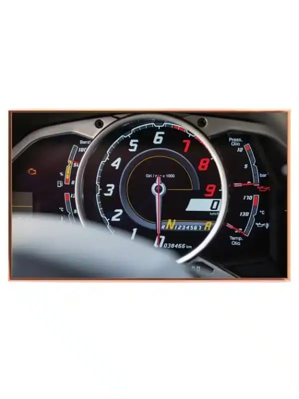 Lamborghini Instrumentering Plakat