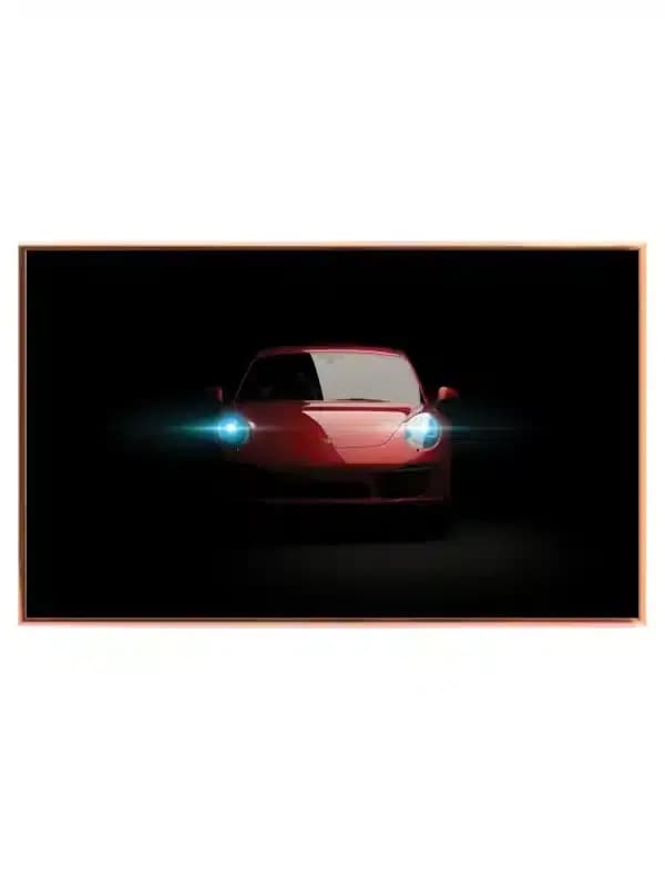 Porsche Lysglimt Plakat