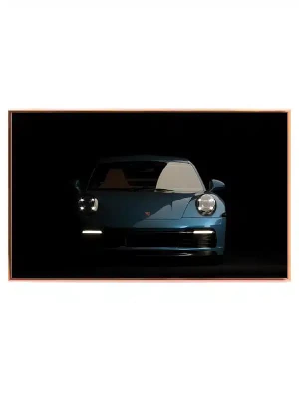 Porsche Frontudsigt Kunst